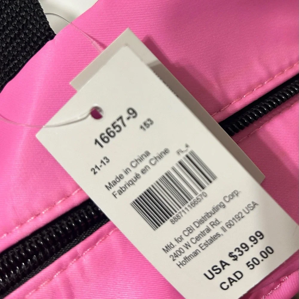 Claire’s Mini Backpack Purse Initial “M” Pink 11” NWT